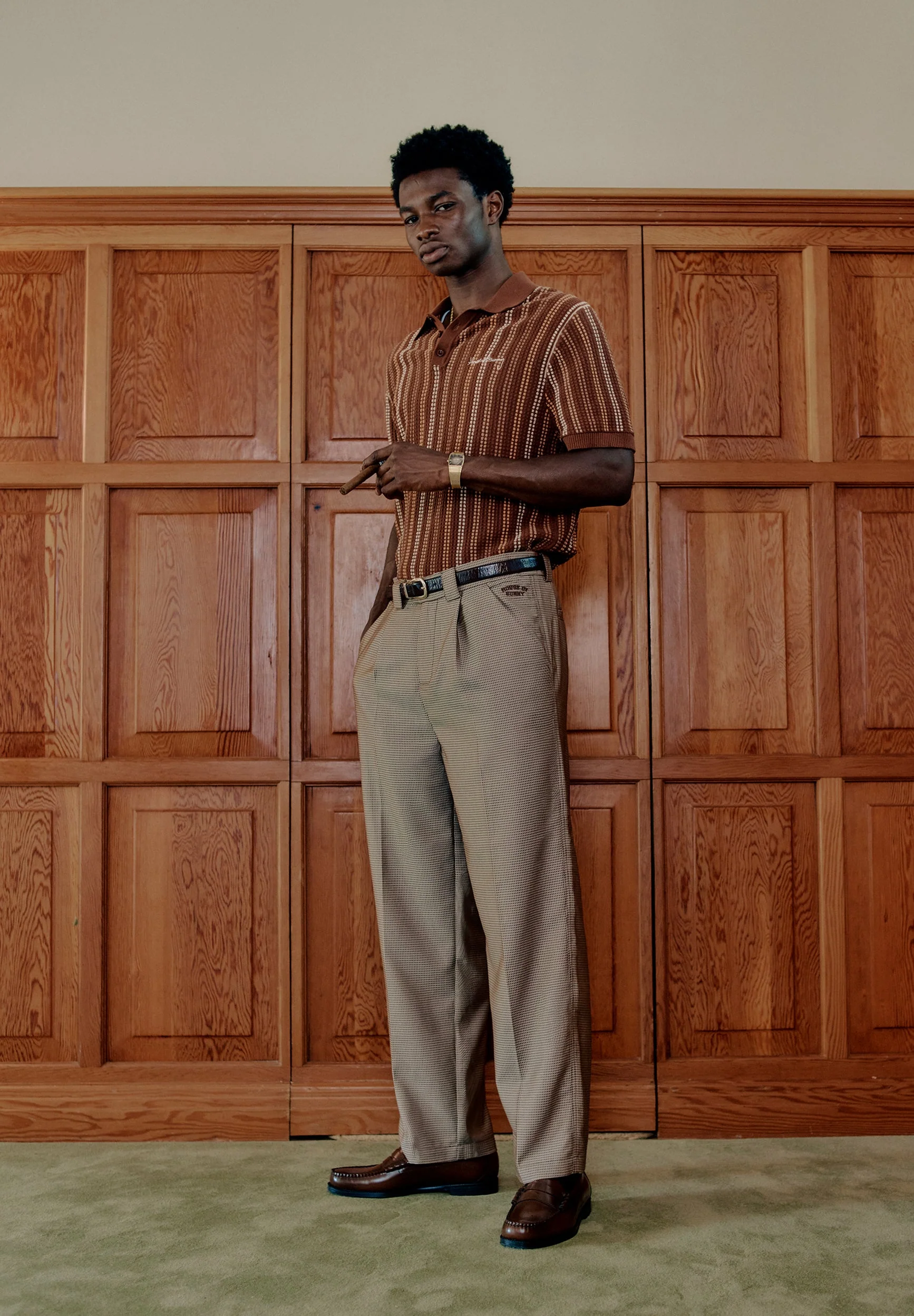 STRIPE KNITTED POLO - Image 3