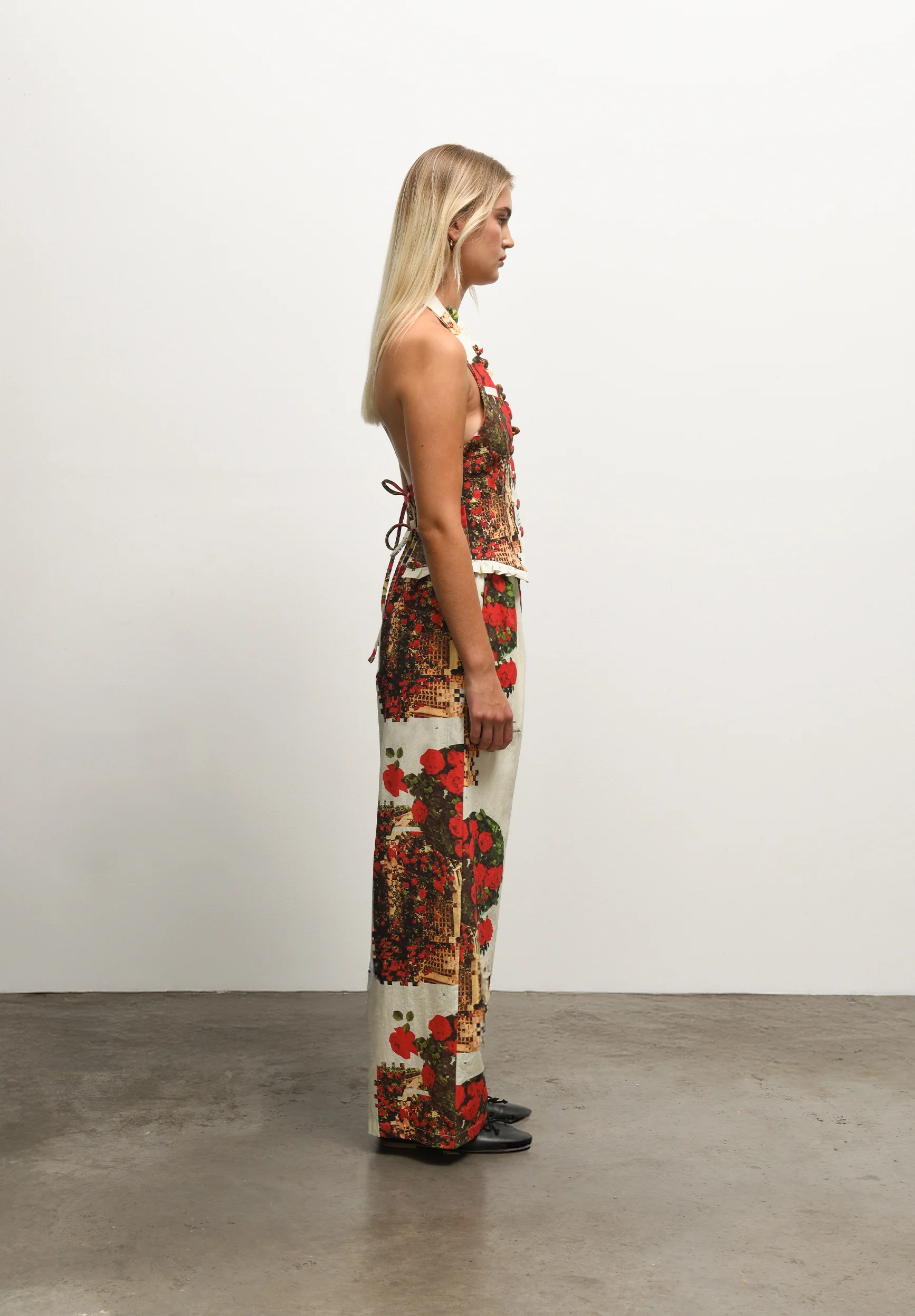 THE ROSE GARDEN COTTON PANTS - Image 3